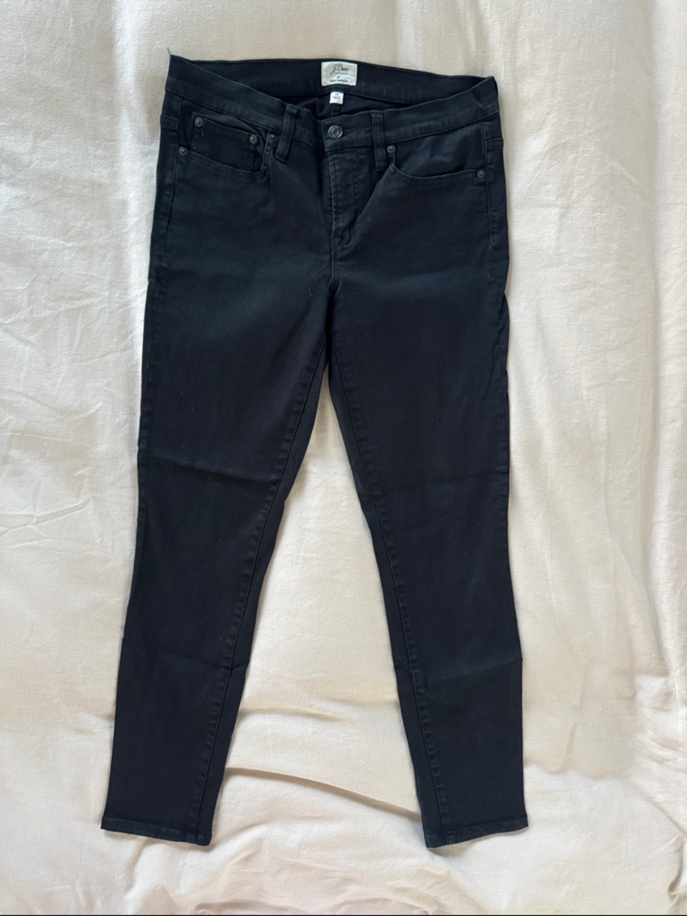 Black Toothpick Stretch Jeans